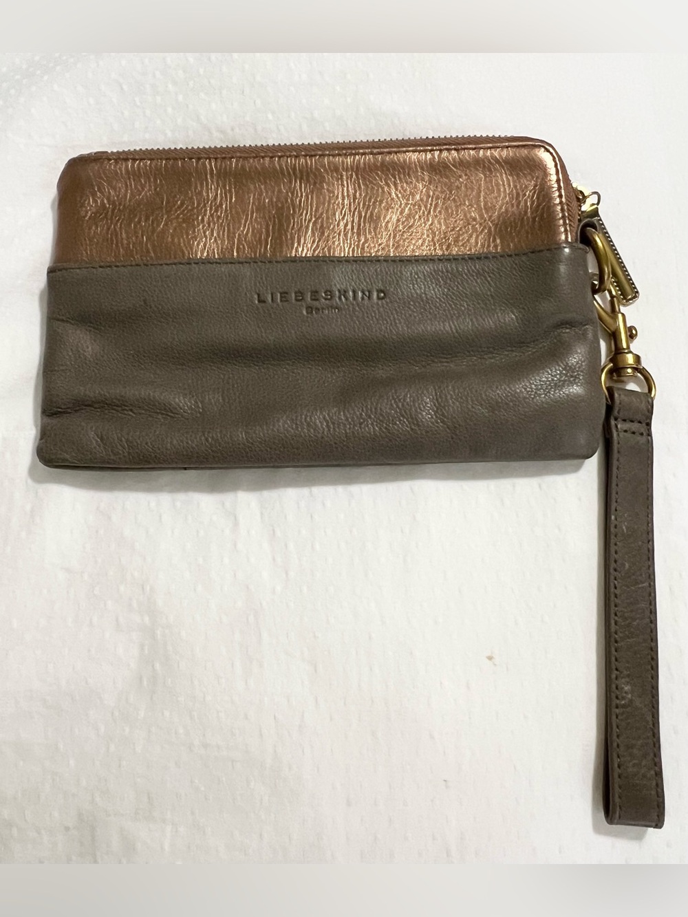 Liebeskind Berlin Wristlet/ Clutch - Grey/Bronze